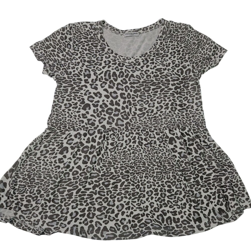 Cha Cha Vente Womens Top Multi-Color Size Medium Polyester Blend Stretch